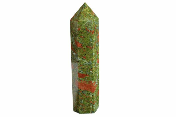 Tall, Polished Unakite Obelisk - South Africa #151906